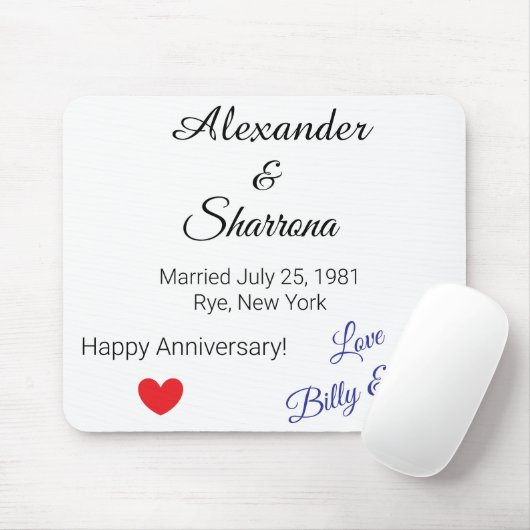 Ausgereifte Jubiläumsmousepad Mousepad (Mit Mouse)