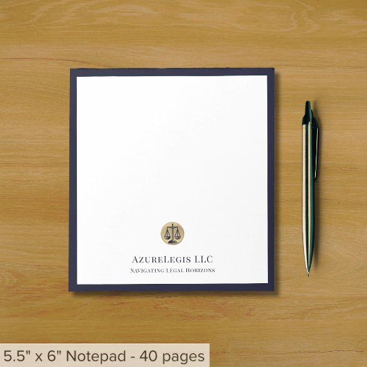 Ausgereifte Justizskala Notizblock