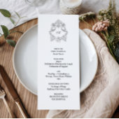 Ausgereifte klassische Script Black & White Weddin Programm