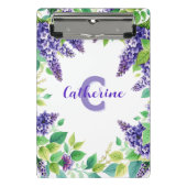 Ausgereifte Lila Lilacs mit grünen Blätter Mini Klemmbrett (Vorderseite)