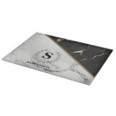 Ausgereifte Marble Monogram Cutting Board Schneidebrett (Ecke)
