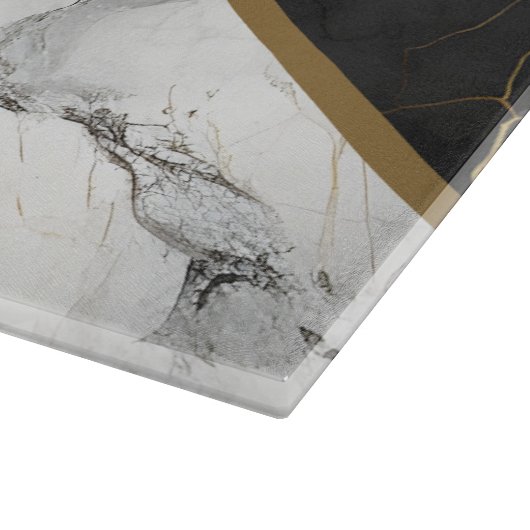 Ausgereifte Marble Monogram Cutting Board Schneidebrett (Ecke)