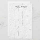 Ausgereifte Minimalistische Wall Bricks Beruflich Briefpapier (Vorne/Hinten)