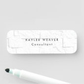 Ausgereifte Minimalistische Wall Bricks Beruflich Namensschild (Beispiel)