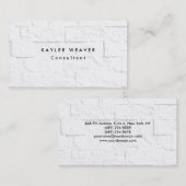 Ausgereifte Minimalistische Wall Bricks Beruflich Visitenkarte (Vorne/Hinten)