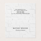 Ausgereifte Minimalistische Wall Bricks Beruflich Visitenkarten (Außenseite Aufgefaltet)