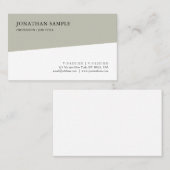 Ausgereifte moderne, einfache Vorlage Beruflich Visitenkarte (Vorne/Hinten)