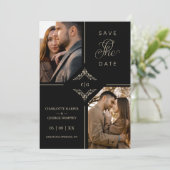 Ausgereifte Ornament-Blüh-Hochzeitsinitialen (Stehend Vorderseite)