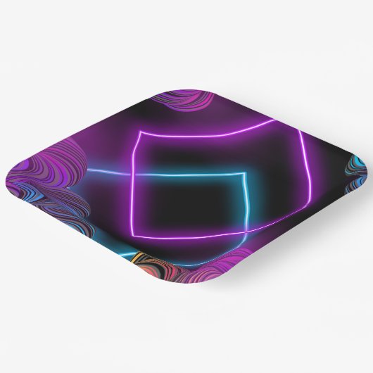 Ausgereifte Papierplatte mit 9" Quadrat für besond Pappteller (Gewinkelt)