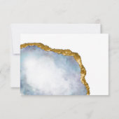 Ausgereifte Pearl Agate UAWG Response Card RSVP Karte (Rückseite)