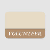 Ausgereifte, respektable "VOLUNTEER"-Namensmarke Namensschild (Vorderseite)