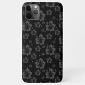 Ausgereifte Schlichte schwarze Mute Floral Case-Mate iPhone Hülle (Rückseite)