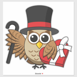 Ausgereifte Schüssel mit Schokoladenbox Aufkleber