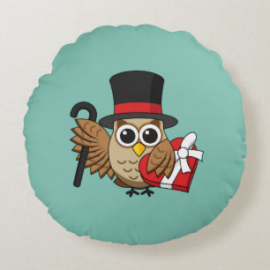 Ausgereifte Schüssel mit Schokoladenbox Rundes Kissen