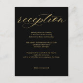 Ausgereifte Schwarz/Weiß-Empfang-Karte Begleitkarte (Vorderseite)