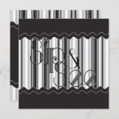 Ausgereifte Schwarz-Weiß-Sippe und Siehe 2 Einladung (Vorne/Hinten)