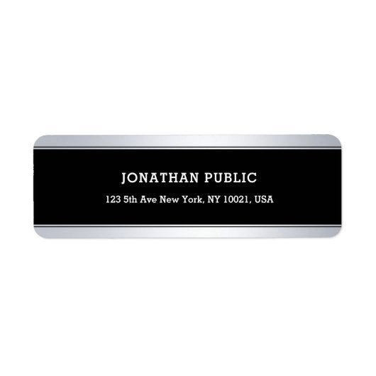 Ausgereifte schwarze Silber-Hintergrundvorlage (Vorne)