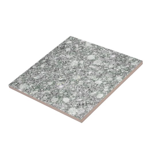 Ausgereifte Silver Color Imitats Glitzer Solid Fliese (Seite)