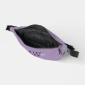 Ausgereifte Skripttyp-Initialen und Name-Violet Bauchtasche (Offen)