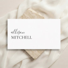 Ausgereifte trendy Girly Script Minimal White