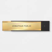 Ausgereifte trendy Imitats Gold Modern Template Türschild (Vorderseite )