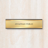 Ausgereifte trendy Imitats Gold Modern Template Türschild (Vorderseite )