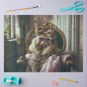 Ausgereifte Vintage Cat-Dekoupage Seidenpapier (Basteln)