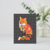 Ausgereifter Fuchs Postkarte (Stehend Vorderseite)