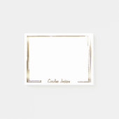 Ausgereifter Goldrahmen personalisiert Post-it Klebezettel (Vorderseite)