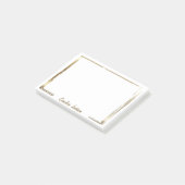 Ausgereifter Goldrahmen personalisiert Post-it Klebezettel (angewinkelt)