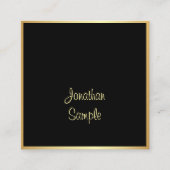 Ausgereifter handgeschriebener Script-Schriftart a Quadratische Visitenkarte (Vorderseite)