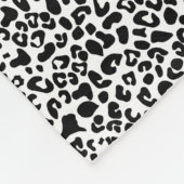 Ausgereifter Leopard Print Brown Bow mit Namen Fleecedecke (Ecke)