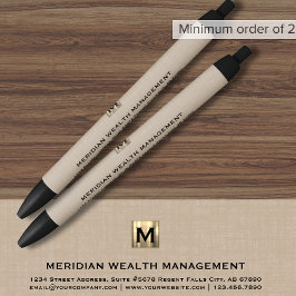 Ausgereifter Monogram-Finanzierungspen Kugelschreiber