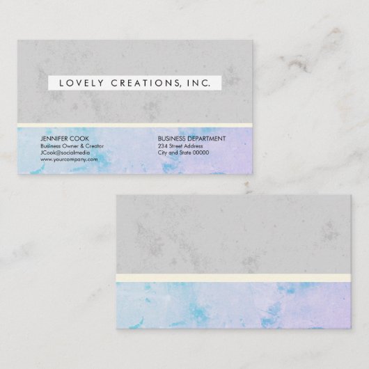 Ausgereifter Textur-Corporate-Farbblock Visitenkarte (Vorne/Hinten)