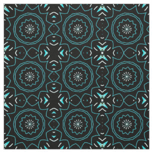 Ausgereiftes boho Chic Black Geometric Muster Stoff