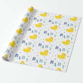 Ausgereiftes Duck Blue Baby Geschenkpapier (Ungerollt)