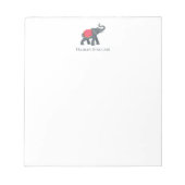 Ausgereiftes Elefantensymbol Notizblock (Vorderseite)