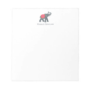 Ausgereiftes Elephant Icon Editor Notizblock