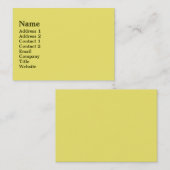 Ausgereiftes Gelb Visitenkarte (Vorne/Hinten)