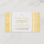 Ausgereiftes Gelb Visitenkarte (Rückseite)