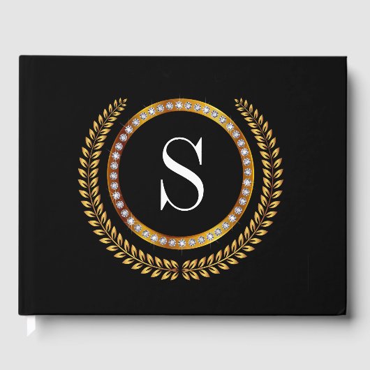 Ausgereiftes Monogram Gästebuch (Vorderseite)