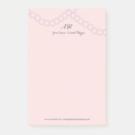 Ausgereiftes Pearl-Logo Post-it Klebezettel