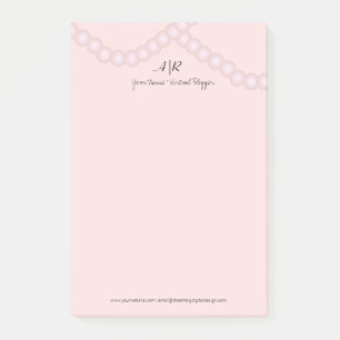 Ausgereiftes Pearl-Logo Post-it Klebezettel