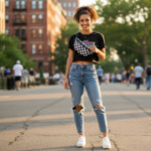 Ausgereiftes Schwarz-Weiß-Muster Bauchtasche