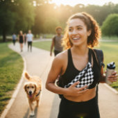 Ausgereiftes Schwarz-Weiß-Muster Bauchtasche
