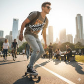 Ausgereiftes Schwarz-Weiß-Muster Bauchtasche