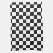 Ausgereiftes Schwarz-Weiß-Muster Geschirrtuch (Vertikal)