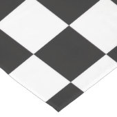 Ausgereiftes Schwarz-Weiß-Muster Großer Tischläufer (Ecke)