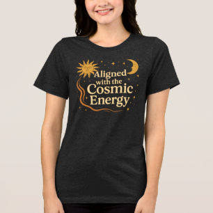Ausgerichtet an der kosmischen Energie Boho Himmel Tri-Blend Shirt