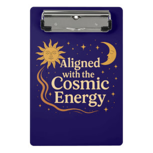 Ausgerichtet mit der kosmischen Energie Boho Celes Mini Klemmbrett